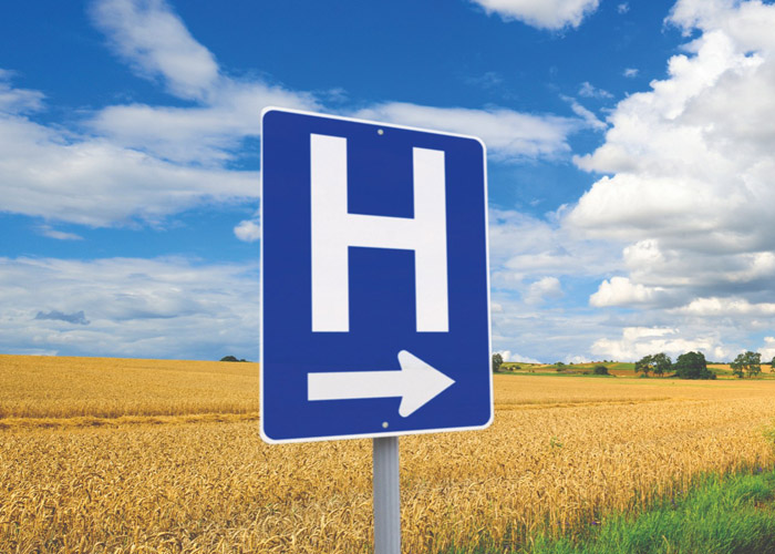 Hospital sign